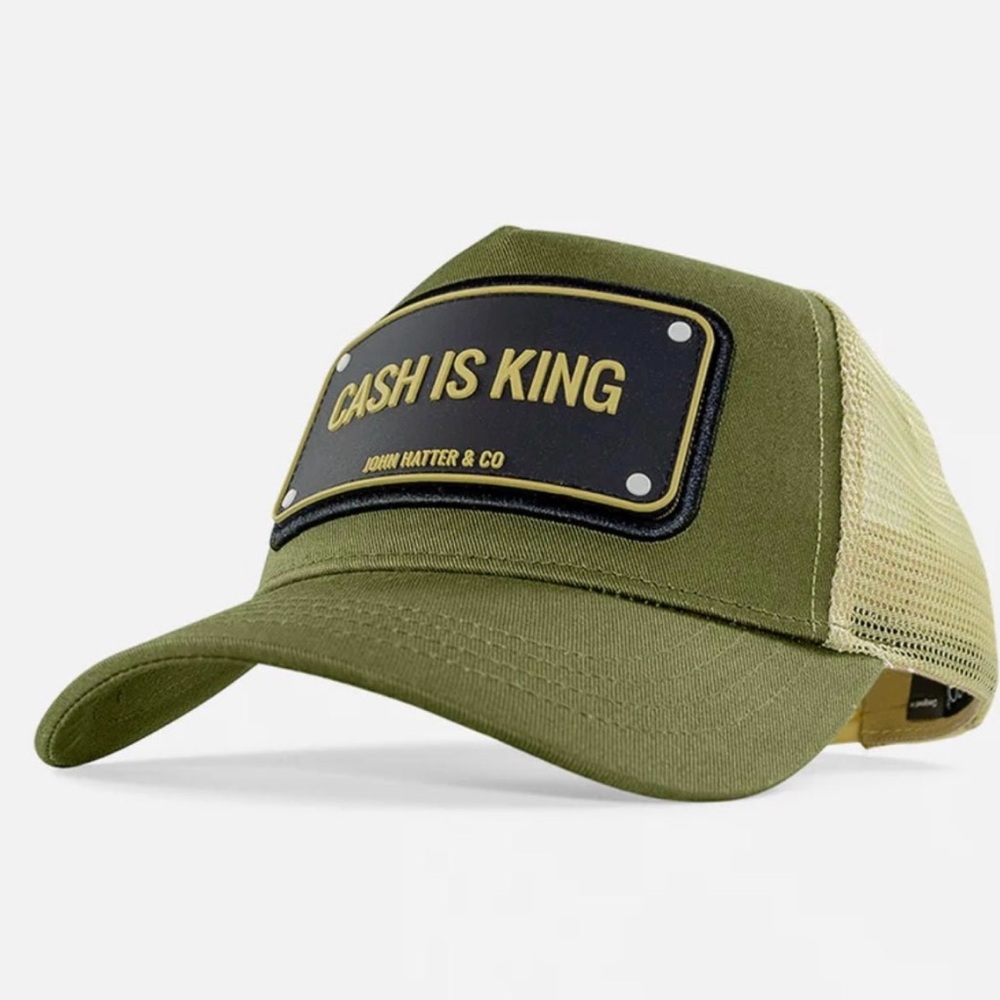 Olive Green Trucker Hat - Picture 3 of 6